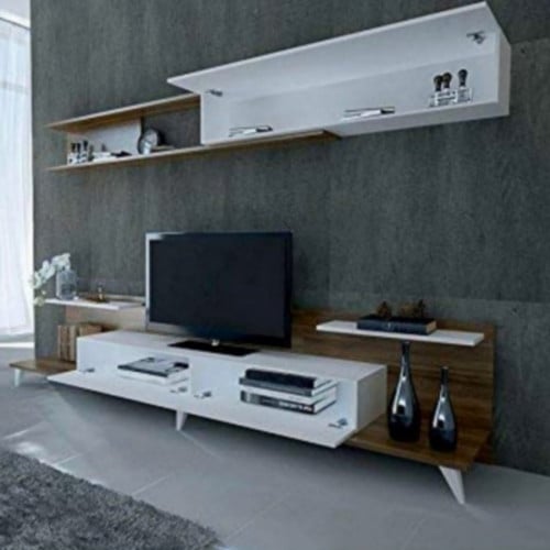 طاولة تلفاز لونين Dore-white
