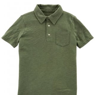 بلوزة بولو ولادي ماركة كارترز - أخضر زيتي