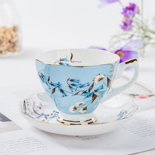 Victoria Blue English tea cup
