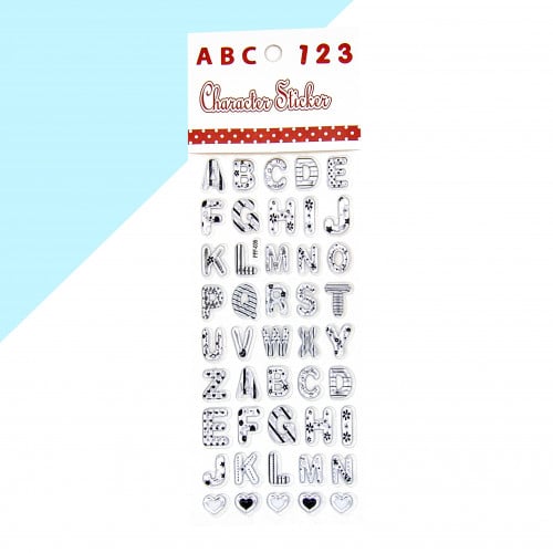 ستكرات مميزة بشكل حروف انجليزية