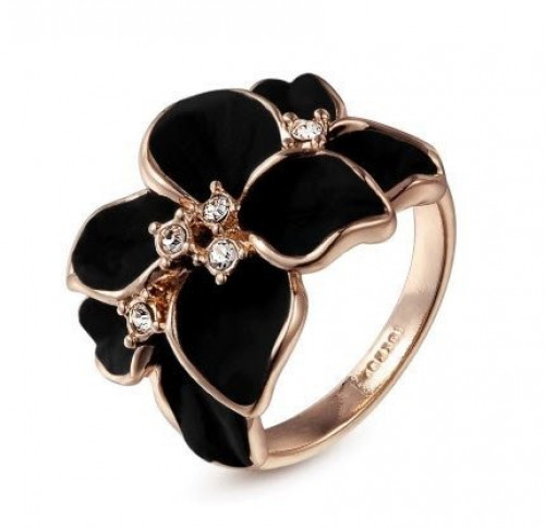 خاتم نسائي مطلي بالذهب مقاس 7.25 أمريكي