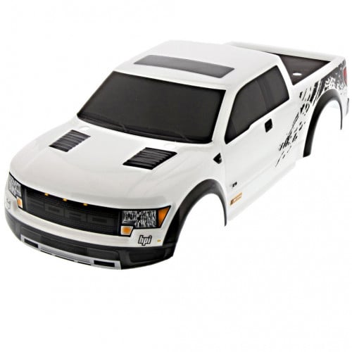 HPI 1/12 Mini Savage XS Flux Ford F-150 SVT White Raptor Body Shell Cover for RC 115125