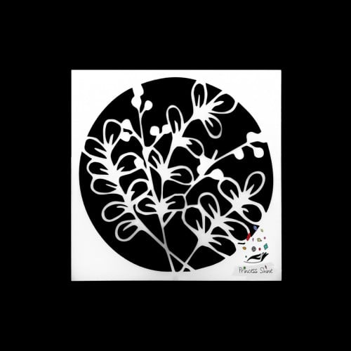 250 - ورق استنسل طبعة زهور 13سم * 13سم