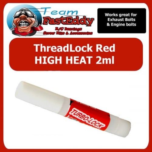 Team FastEddy High Heat Thread Locker 2ml RED (Top Strength)