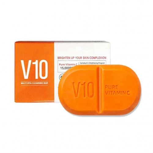 SOME BY MI Pure vitamin C V10 cleansing bar سوم باي مي صابون فيتامين C و V10 لتفتيح وترطيب البشرة