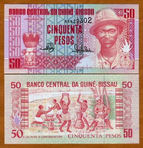 غينيا بيساو فئة 100 فرنك أنسر