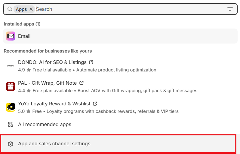 استيراد المنتجات من منصات أخرى