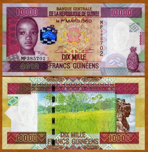 غينيا فئة 10000 فرنك أنسر