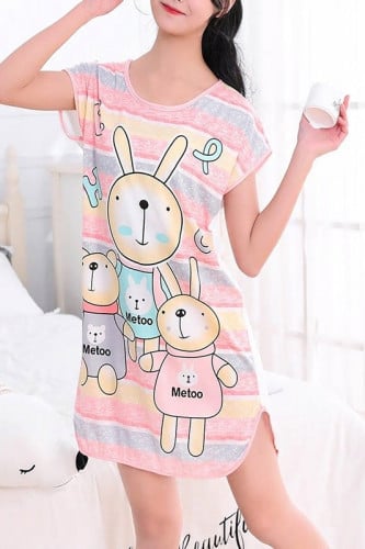 بجامة قصيرة صيفية برسوم كرتونية