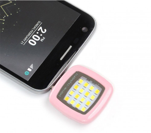 فلاش سيلفي ليد قابلة للشحن