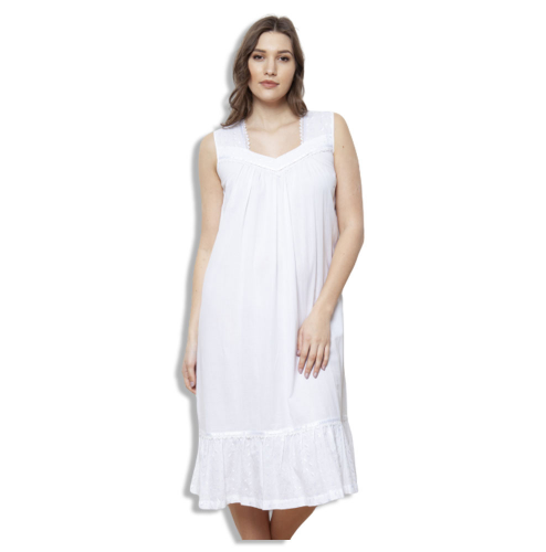 قميص نوم طويل قطن من COTTON REAL - BELINDA1