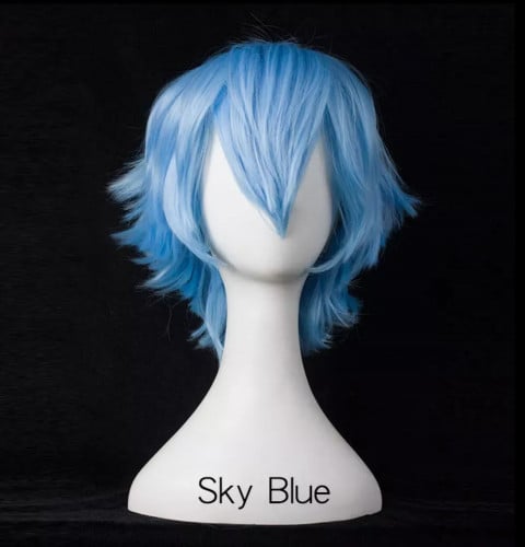 باروكة ازرق سماوي