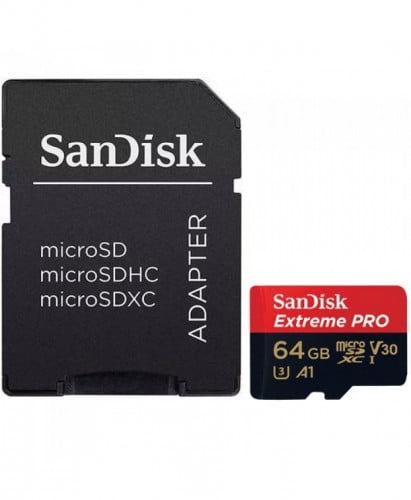 SanDisk 64GB Extreme Pro V30 Micro SD Card (SDXC)...