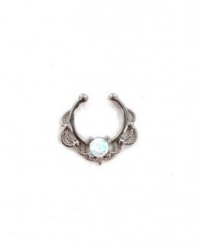Fake Septum Silver Ring