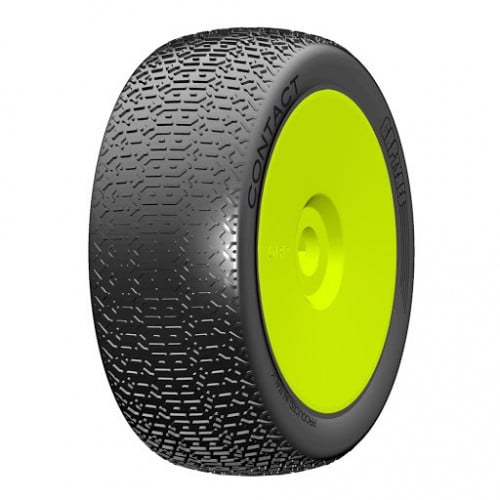 1:8 BU - CONTACT - A Soft - New Closed Cell Insert - Mounted on New Closed Yellow Wheel - 1 Pair