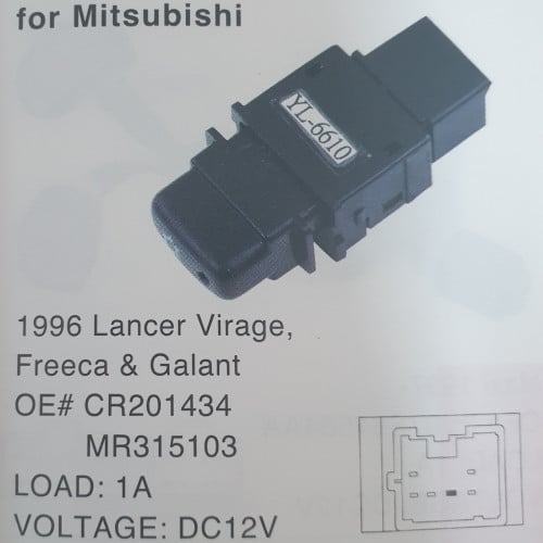#10402W مفتاح سوتش سياره لانسر /AC SWITCH MITSUBISHI LANCER