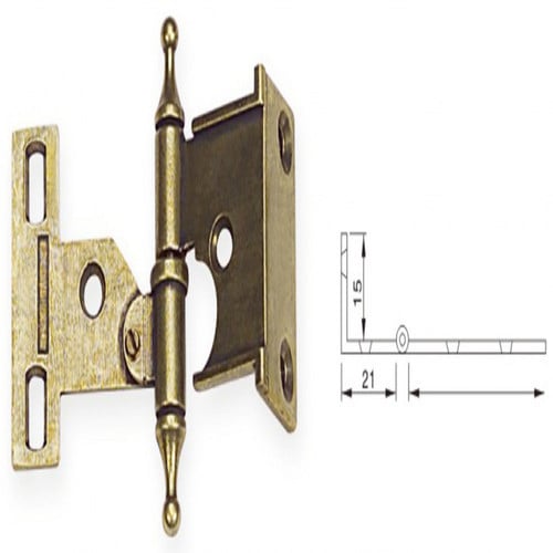 مفصلة اثاث لون محروق يمين