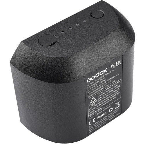 Godox WB26 Rechargeable Lithium-Ion Battery Pack f...