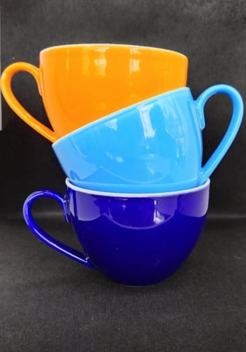 اكواب كابتشينو بورسلان الوان