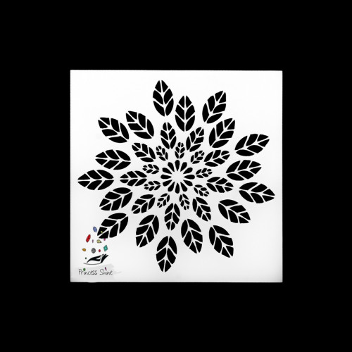 268 - ورق استنسل زخرفة  13سم * 13سم