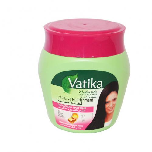 فاتيكا حمام الزيت للشعر المتضرر والمتقصف بالبيض 500 ج Vatika Oil Bath For Damaged Hair With Egg Split 500 G Hibat Al Sama