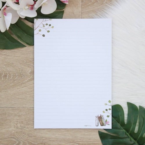 قرطاسية | ورق بحث مسطر كن أخضراً