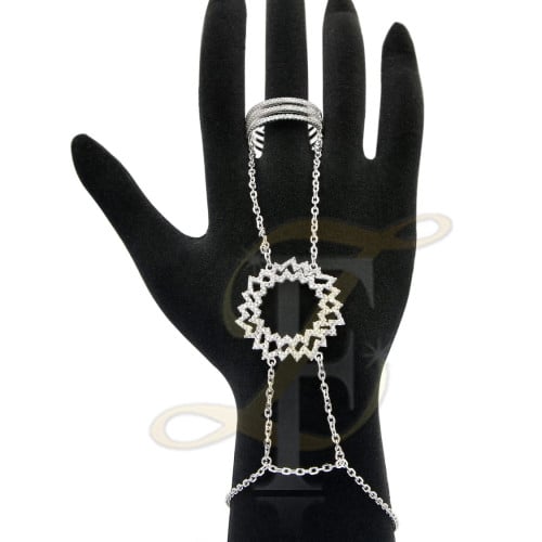 كف (زركون) فضة عيار 925