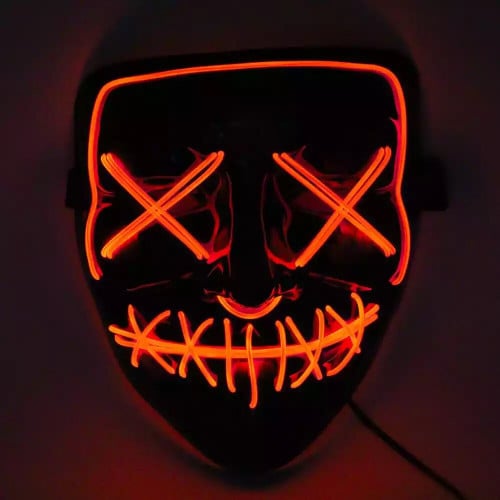 القناع المضيئ احمر