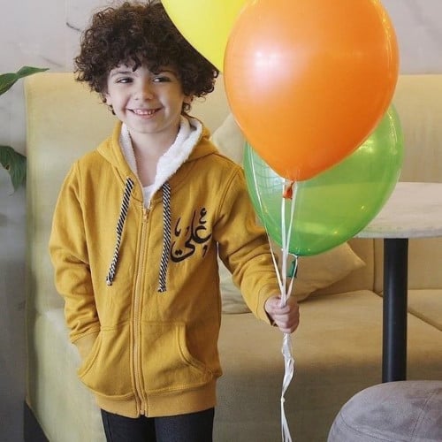 جاكيت مطرز بالاسم حسب طلبك