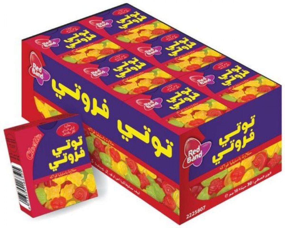 حلاوة توتي فروتي صندوق 30 علبه كاندي ستور Candy Store