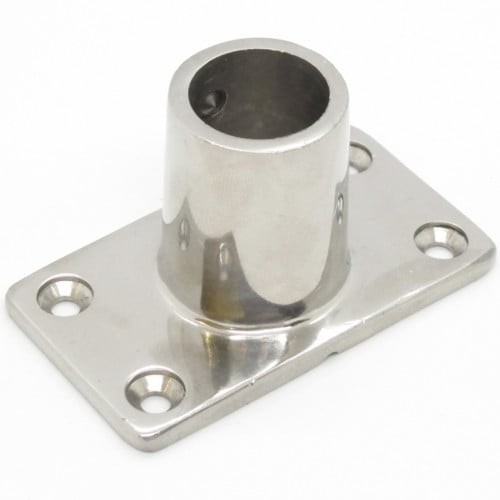 قاعدة مربعة ماسورة زاوية 90 ستيل مقاس 7/8 بوصة