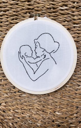 لوحة عن الأمومة مقاس 17cm