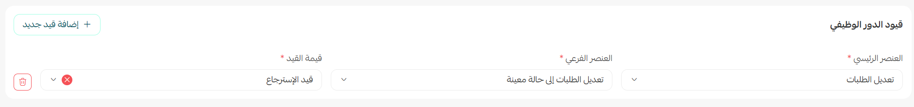 الأدوار الوظيفية في المتجر