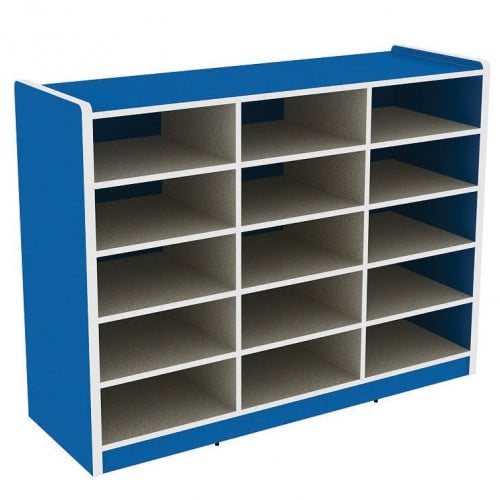 وحدة تخزين 15 فتحة 90*40*120سم - أحمر