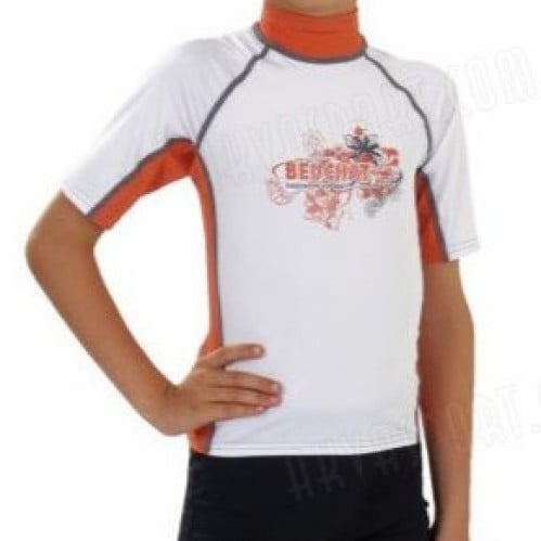 فلينة بوشات أطفال كم قصير برتقالي