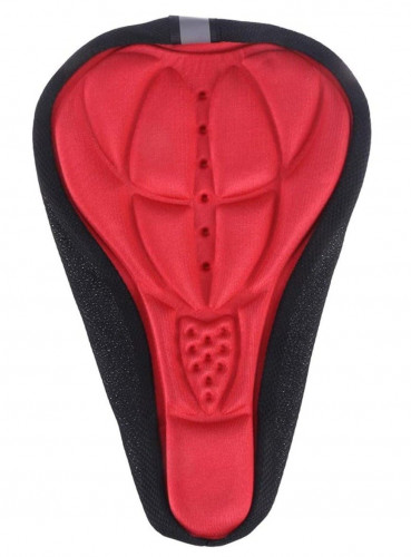 غطاء مقعد الدراجات الهوائية - أحمر