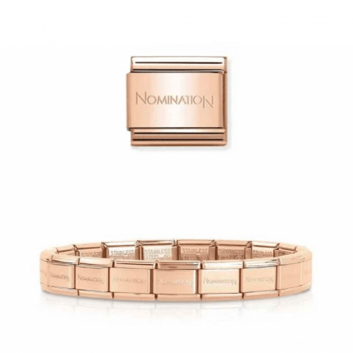 Rose gold sales nomination bracelet