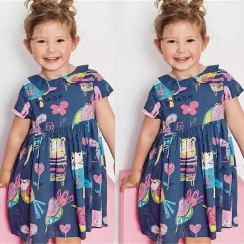 فستان بطبعات كرتونية