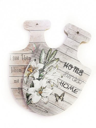 لوحة جدارية خشب تزيين ركن القهوة (متعدد الاشكال)