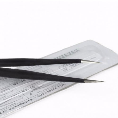 ملقط ستيل( مستقيم ) لتركيب وتصفيف القطن