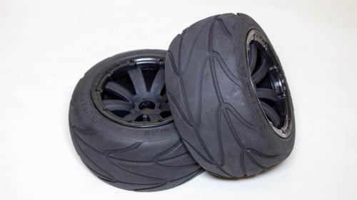 MadMax Complete Assembled "Supergrip" Onroad Tire/Wheel set for HPI Baja 5b (Rear) كفرات