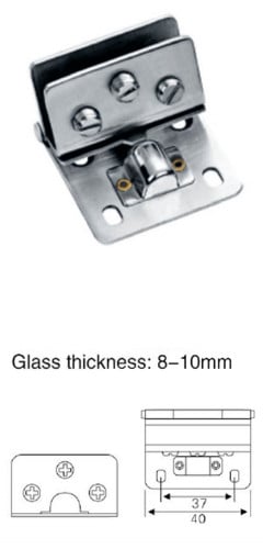 مفصلة زجاج استنلستيل 10-8 ملي