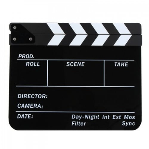 لوح كلاكيت اكريليك 30 سم