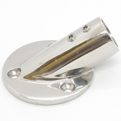 قاعدة دائرية ماسورة زاوية 30 ستيل مقاس 1 بوصة