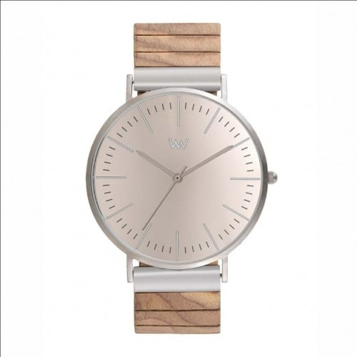 وي وود هورايزون فضي/خشب فاتح مينا مرايا رجالي