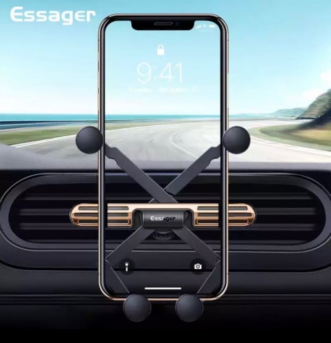 حامل (هولدر) جوال للسيارة مع واير للأيفون بشكل مميز ومريح