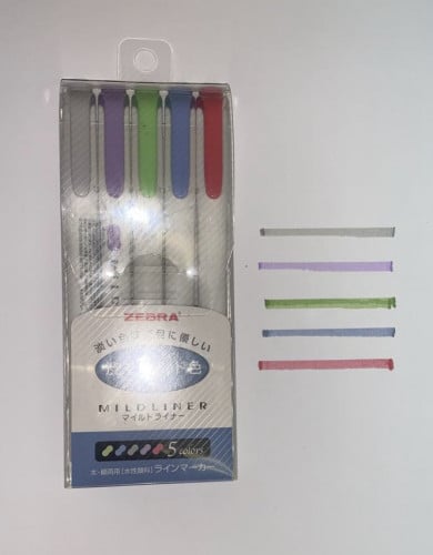 أقلام zebra mildliner بوجهين