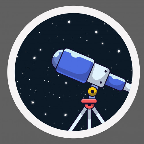 ملصق - تليسكوب