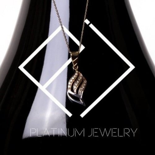 سلسال فضة عيار 925مرصع بالزركون الصافي