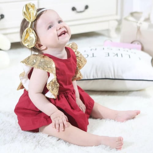 رومبير مميز باطراف ترتر اللون الذهبي